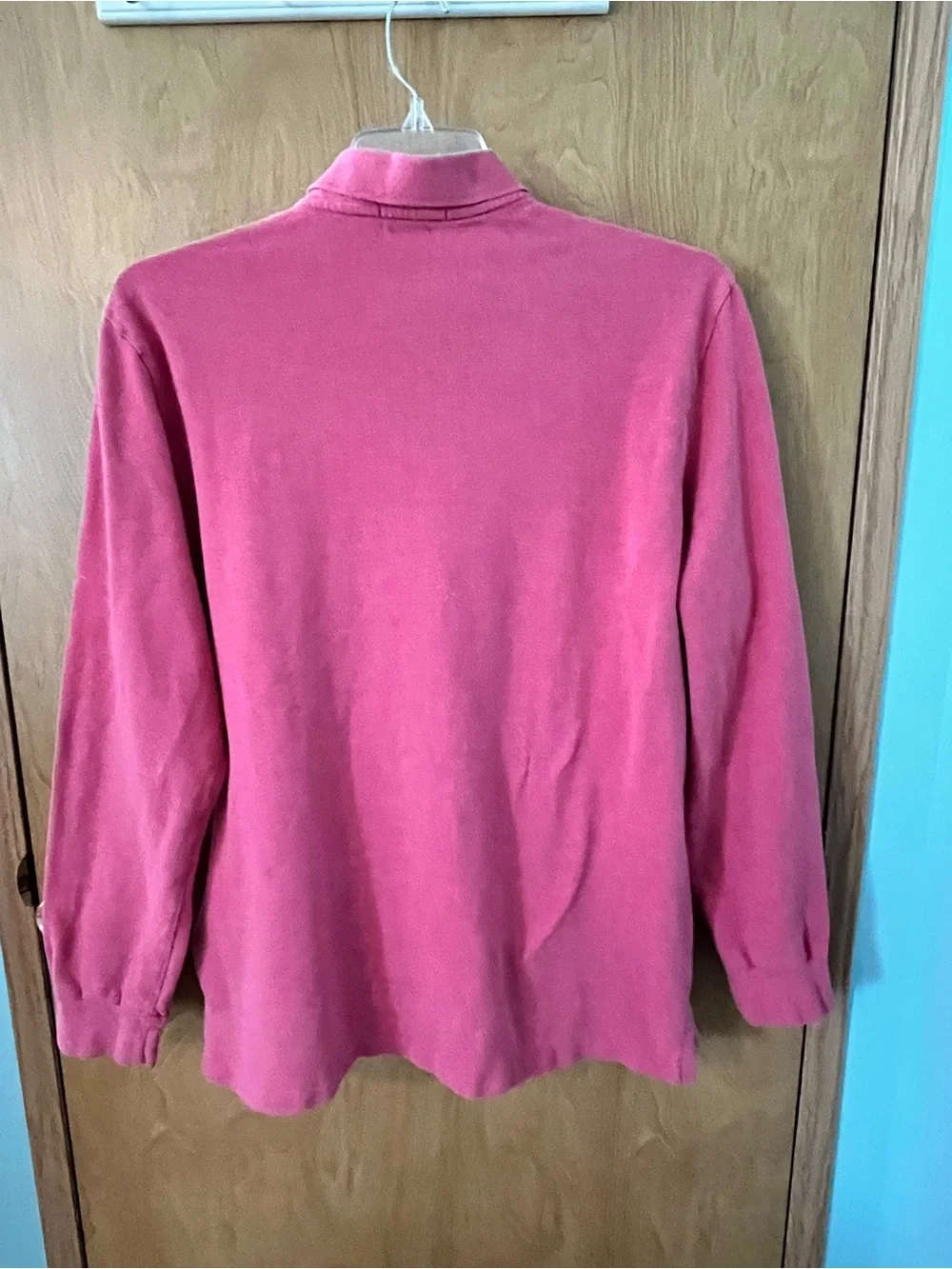 Polo Ralph Lauren Men’s Long-Sleeve Shirt Rose Red  / Navy Pony Size XL EUC